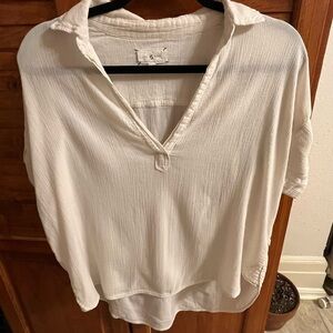 Lou & Grey loose white blouse